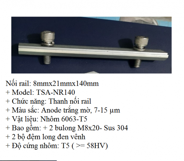 Noi rail 140mm8MM